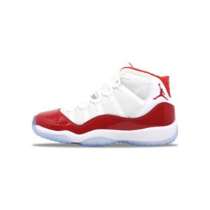 Jordan 11 Retro Cherry 2022 GS (378038-116) Grade School Size 3Y-7Y Unisex Style High-Top Basketball Shoes Are Anti-Slip And Wear-Resistant