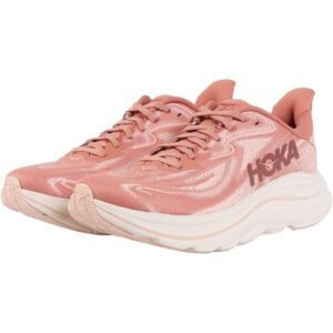 HOKA Womens Clifton 10, Color: Blush/Rose Latte