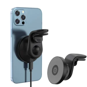 Magnetic Car Phone Holder Wireless Charger 15Watt for magsafe Charging Vent Mount