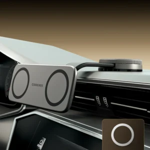 New Arrival Car Phone Holder Strong Magnetic Flexible 360 Rotation Vacuum Suction Cup Memory Metal Phone Mount for magsafe