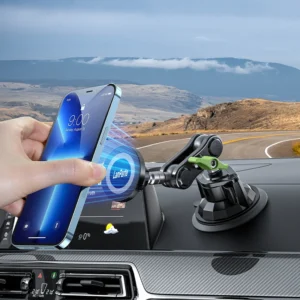 Universal Magnetic Car Phone Holder Dashboard Suction Cup Mount 360 Adjustable Phone Stand Strong Magnets for iPhone Magsafe