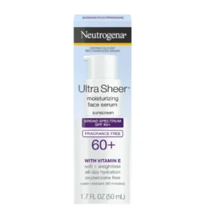 Neutrogena Ultra Sheer Vitamin E Moisturizing Serum SPF 60+ Protective Sunscreen
